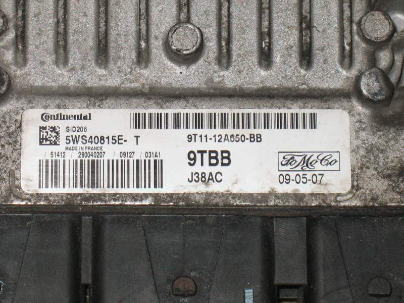 Ford Transit Connect ECU 1.8 TDCI 5WS40815E-T 9TBB SID206 9t11-12a650-bb