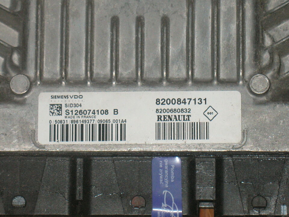 MEGANE SCENIC 1.5 DCI SID304 S126074108 8200847131 8200680832