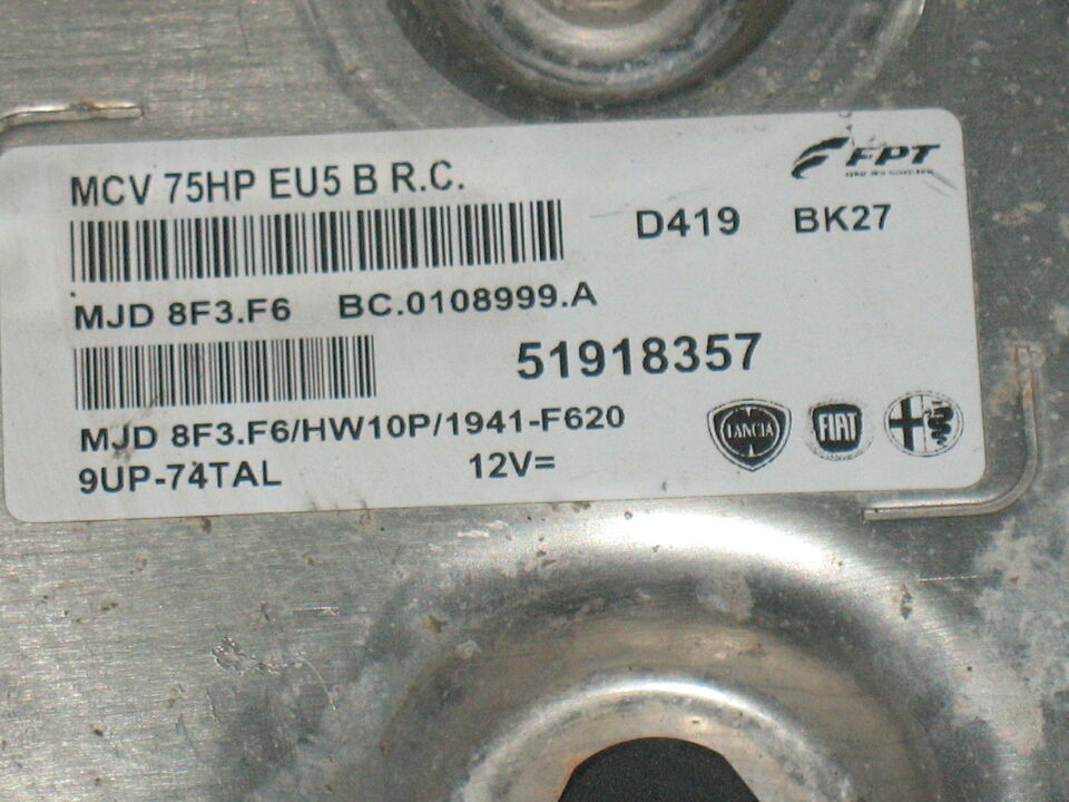 ECU CITROEN NEMO - FIAT FIORINO 51918357 MJD 8F3.F6 HW10P