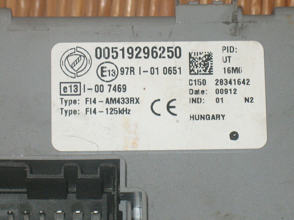 00519296250 bsi body computer fiat panda 3 (2012 in poi)