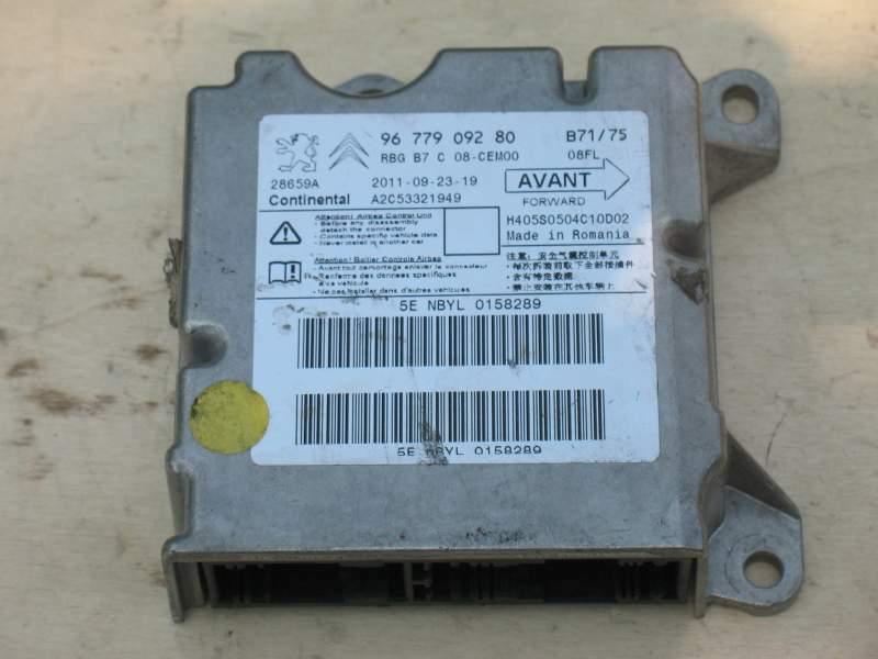 CITROEN C3 C4 AIR BAG ECU/MODULE SRS Crash 9677909280 A2C53321949