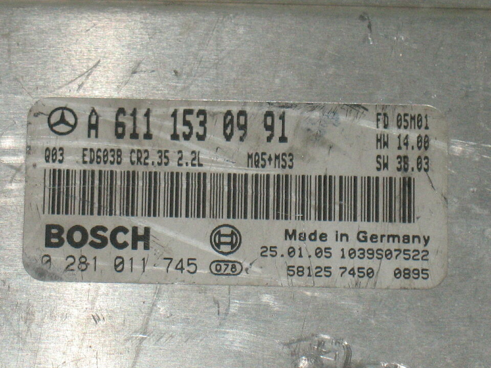 ECU EDC15C6 SPRINTER 2.2 CDI 0281011745 A6111530991 CR2.35