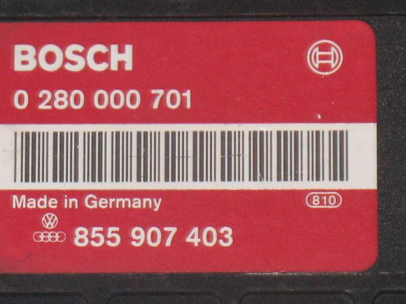 ECU BOSCH 0280000701 855907403 VW Passat / Jetta 1.8 Jetronic