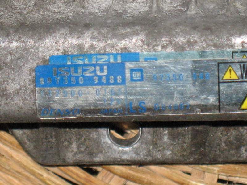 ECU OPEL MERIVA 8973509488 GM97350948 112500-0166 1125000166