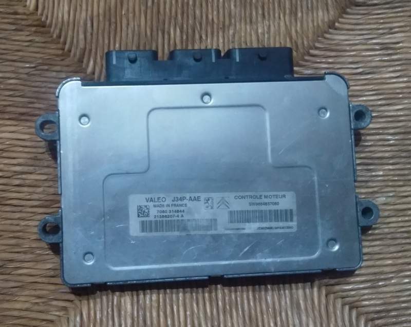 ECU CITROEN PEUGEOT VALEO J34P-AAE SW 9664637080 HW 9655883280