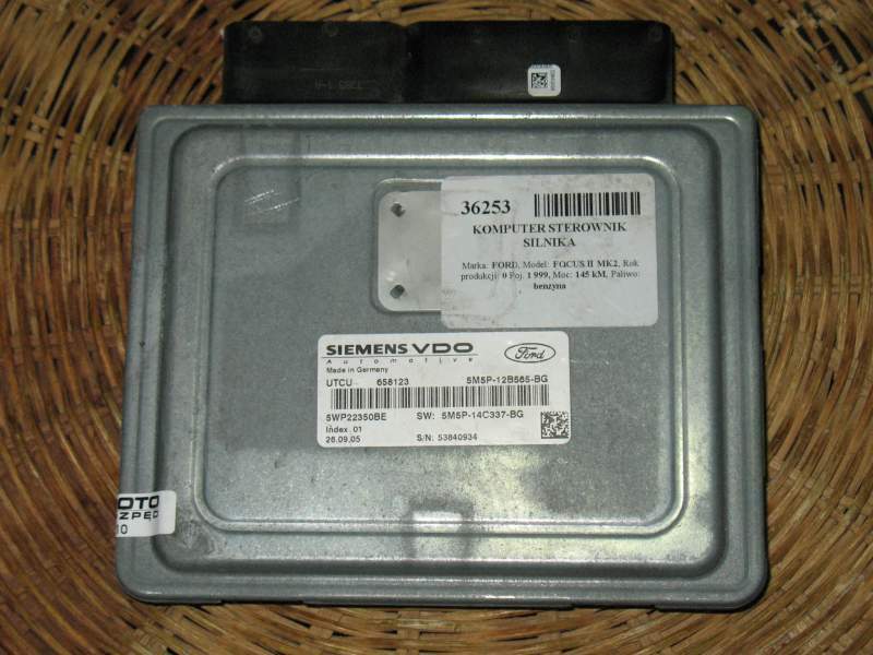 Ecu ford focus c-max siemens vdo 5wp22350be, 5m5p12b565bg