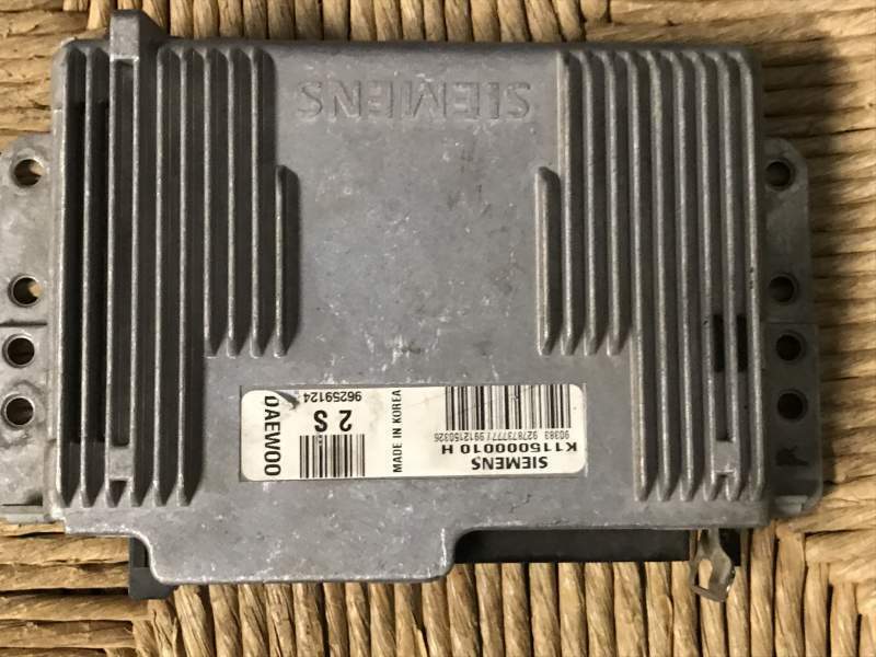 ECU MATIZ SIEMENS K115000010H, 96259124 927873777 , 9212150326