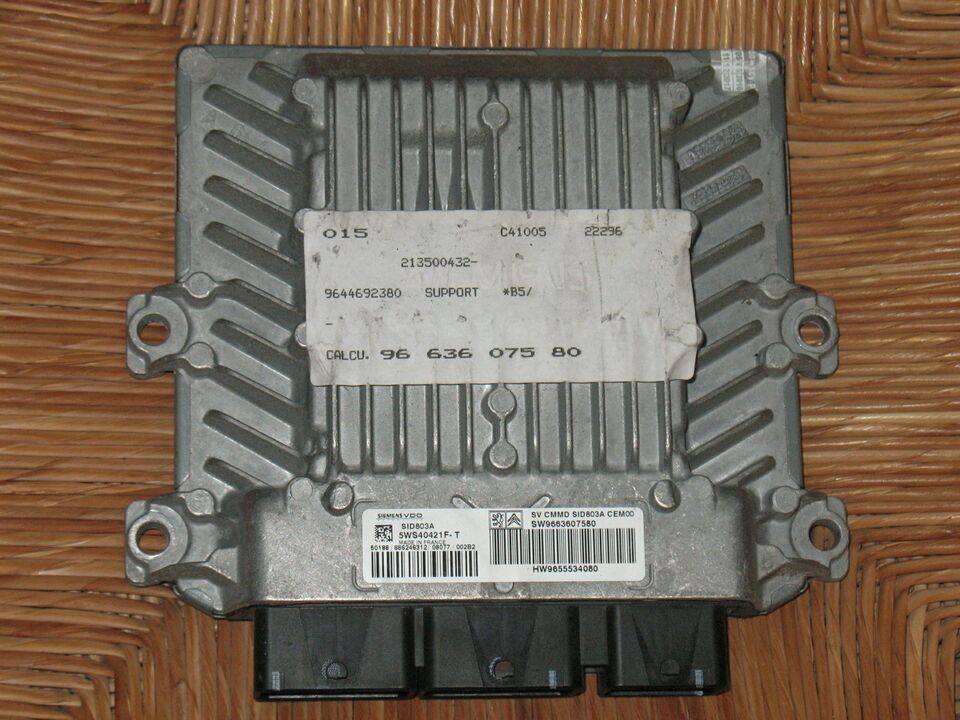 ECU CITROEN PEUGEOT 1.6 HDI 5WS40421F-T SW9663607580 SID803A