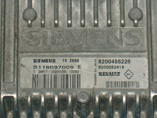 ECU RENAULT KANGOO 1.6 16V S118037006E 8200455226 8200052418