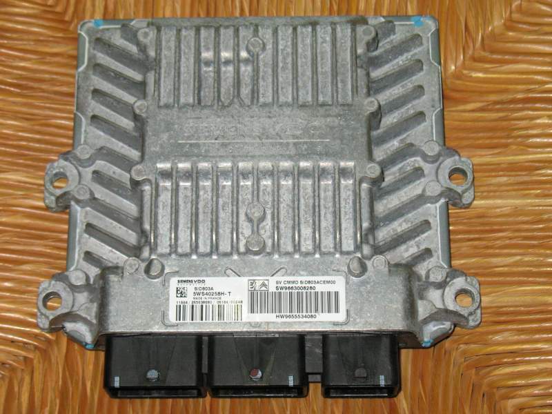 ECU CITROEN C5 SIEMENS 5WS40258HT SW9663008280 SID803A
