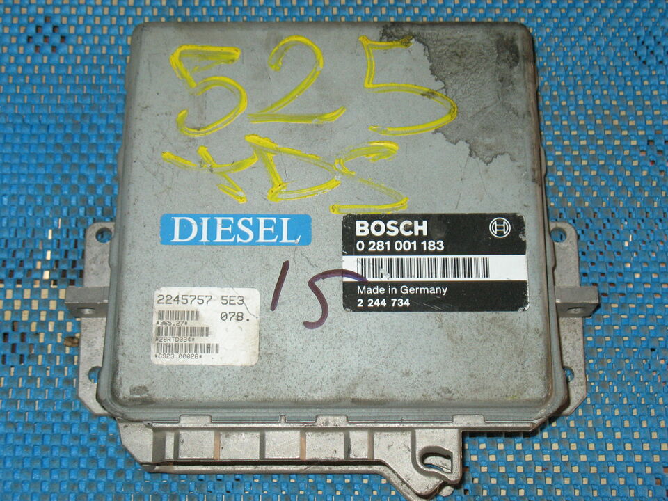 ECU CENTRALINA BMW E34 525 2.5 TDS 0281001183 2244734 2 244 734