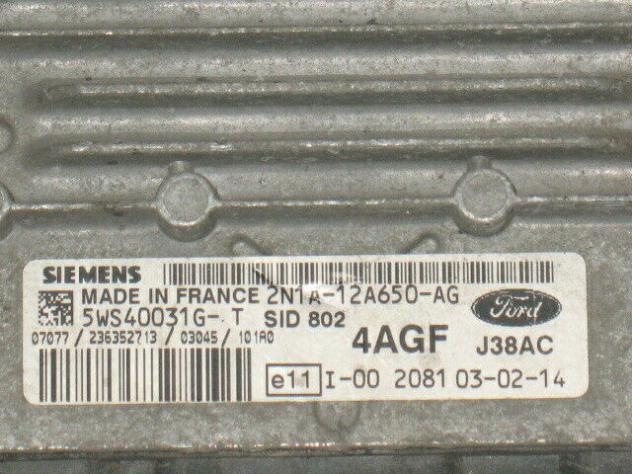 ECU B4- FORD ECU 5WS40031G-T 2N1A-12A650-AG 4AGF SID802
